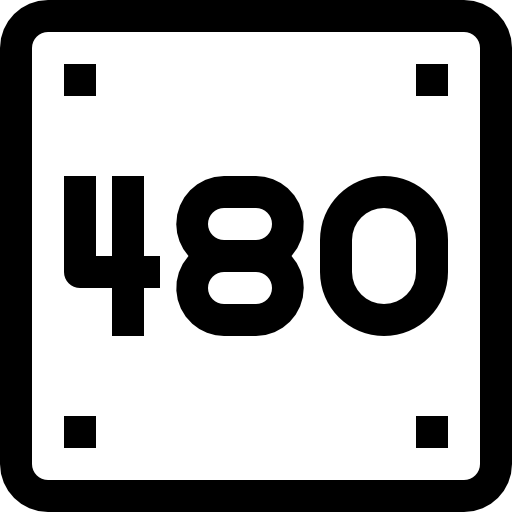 480 pixels